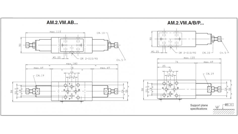 Valves de pression  Valves à cartouche Limiteur de pression à action  directe à cartouche CMP02